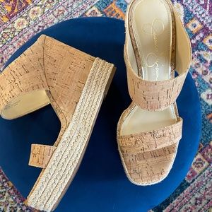 Never been worn Jessica Simpson wedges. Size 8